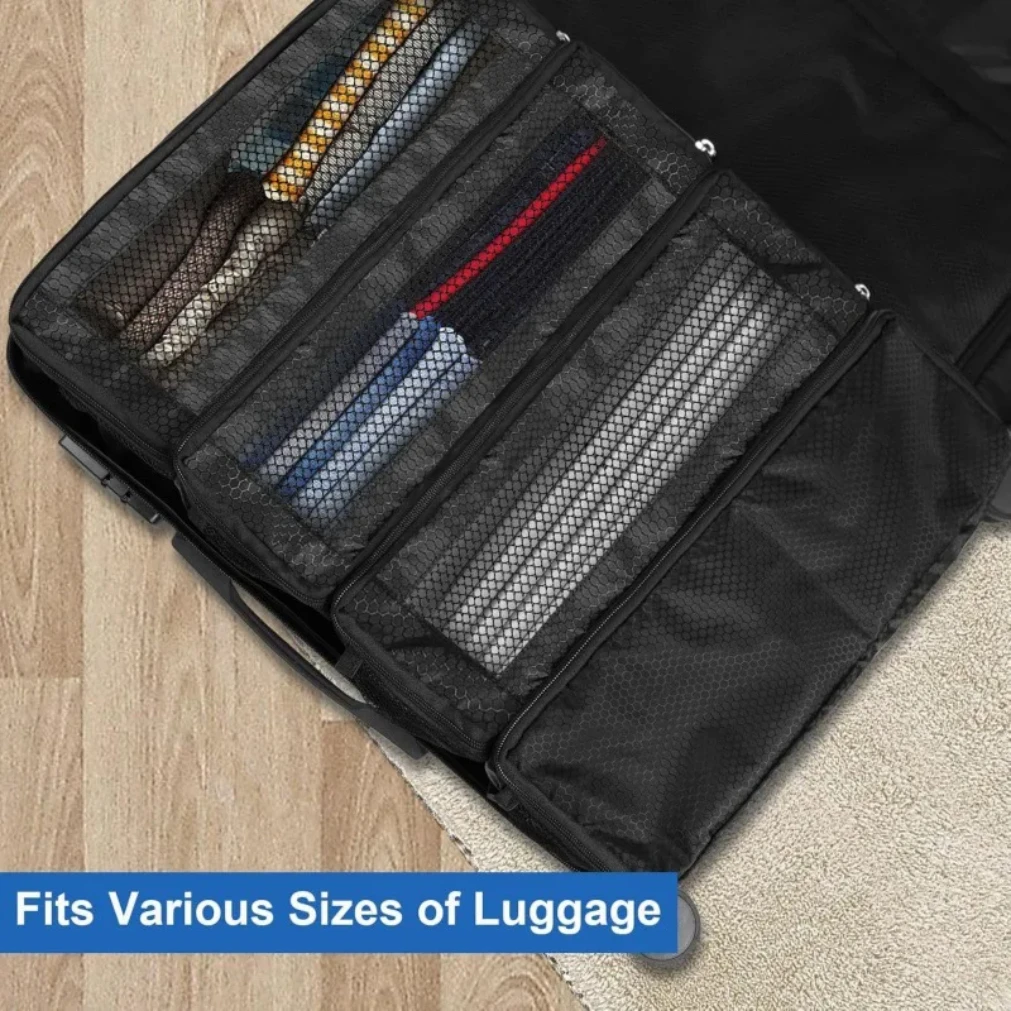 organisateur de valise, organisateur de bagages de voyage de grande capacité, étagère suspendue, emballage cube placard, sacs de rangement pliables suspendus