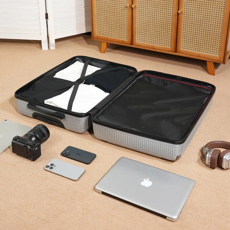 valise à roulettes de 20/24/28 pouces pour voyage avec poignée de traction, adaptée aux hommes et aux femmes, grande capacité, adaptée à vérifié