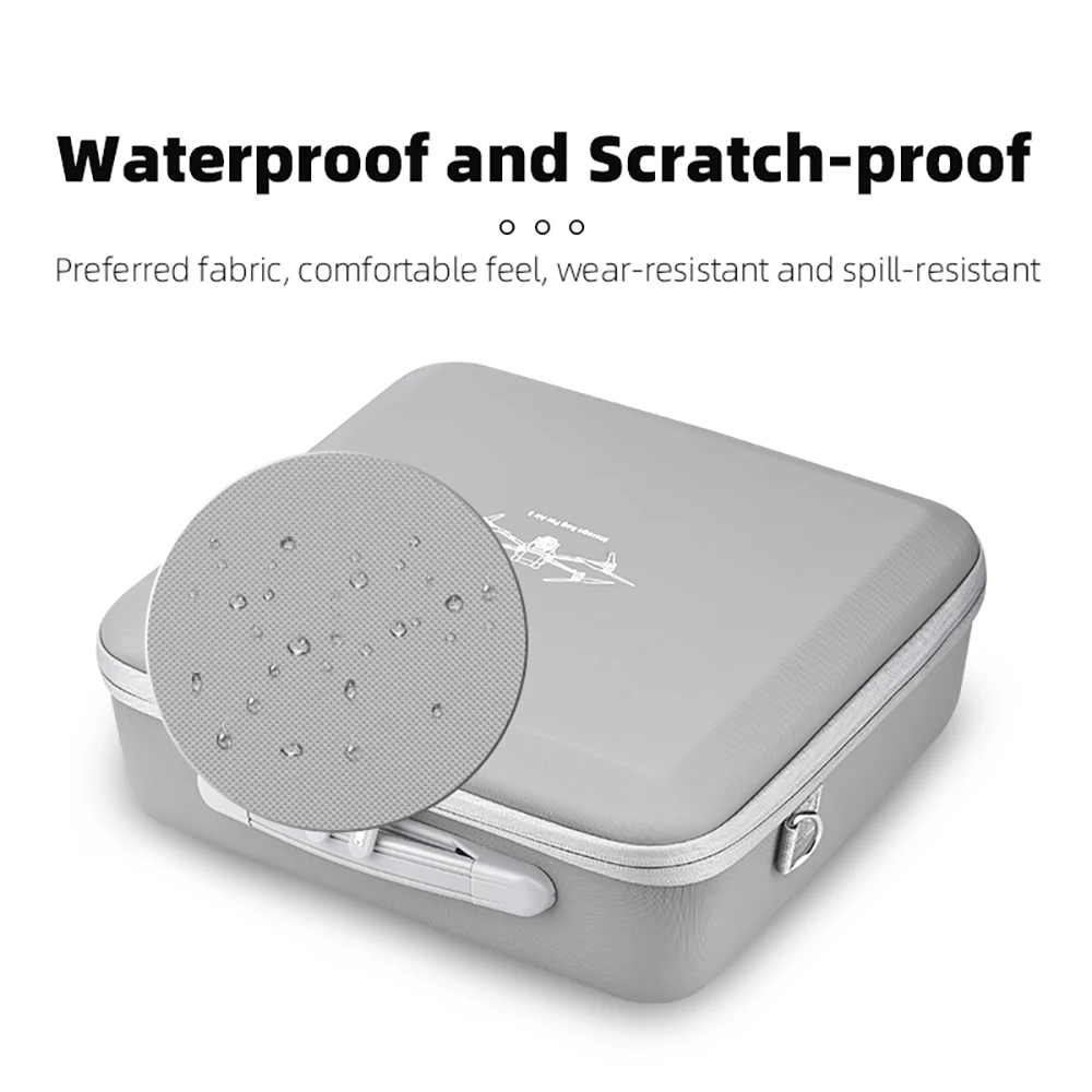 brdrc sac de rangement pour dji air 3/air 3s étui de transport intégré sac à main voyage valise en polyuréthane bandoulière drone rc 2 accessoires