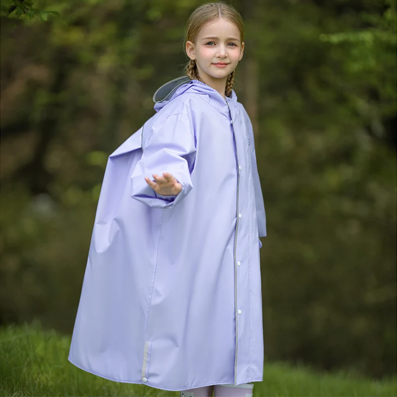 imperméable imperméable avec sac à dos pour enfants, imperméable complet pour enfants, imperméable pour élèves du primaire, nouveau