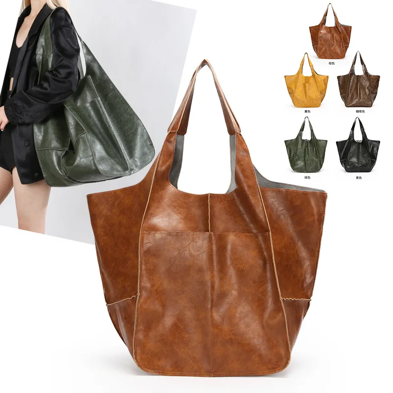 sac à main pour femmes pochette grand sac fourre tout à une épaule femme sacs à main femmes sacs à bandoulière avec poignées courtes en cuir pu dame
