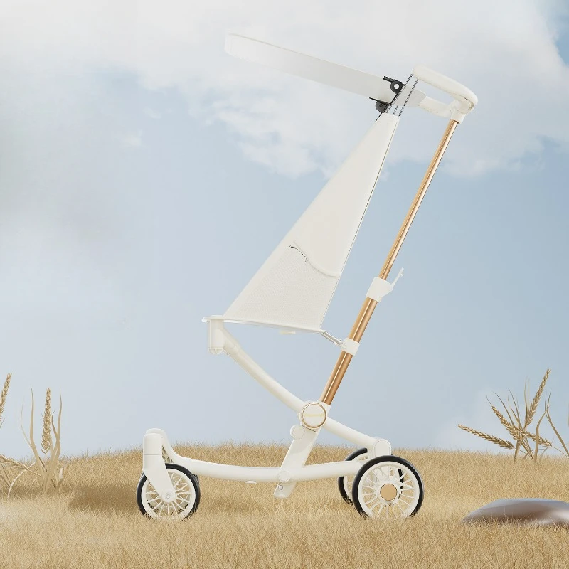 poussette de poche légère et facile à transporter pour bébé, simple et pliable, voiture de voyage à quatre roues