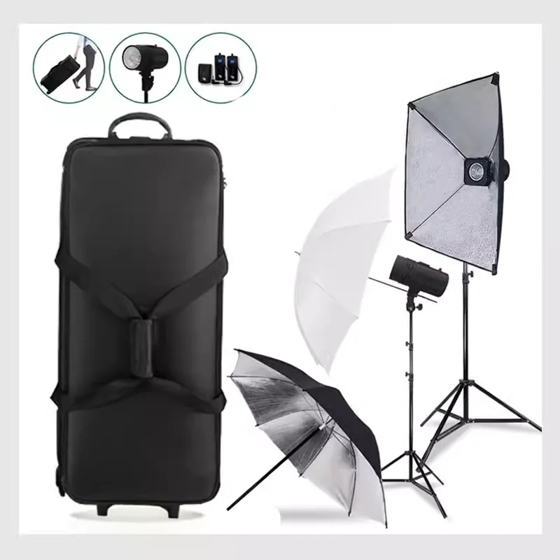 Équipement de photographie stockage bagages équipement de photographie chariot support de lumière trépied photographie en plein air stockage bagages