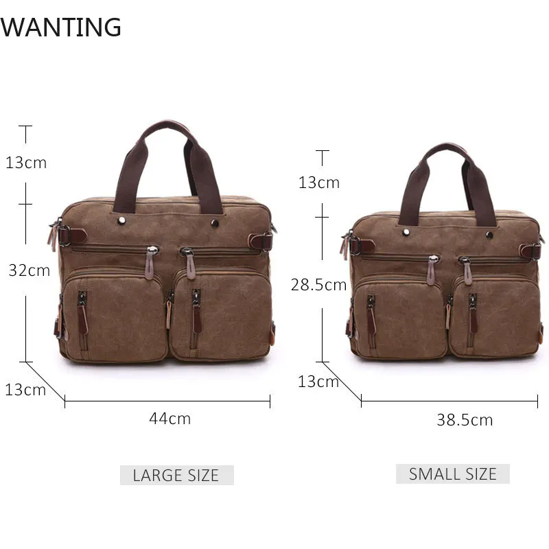 hommes toile porte documents sacs de voyage valise classique messager sac à bandoulière pour hommes fourre tout sac à main grand décontracté affaires pochette pour ordinateur portable