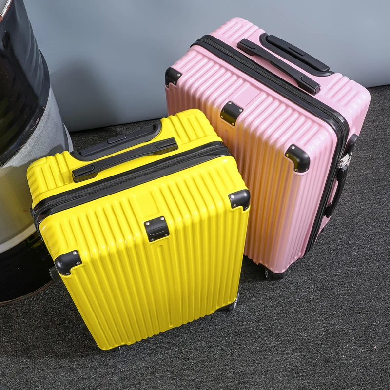 valise à bagages 20 26 pouces grande capacité simple à la mode voyage portable durabilité résistant à l'usure avec valise à roulettes