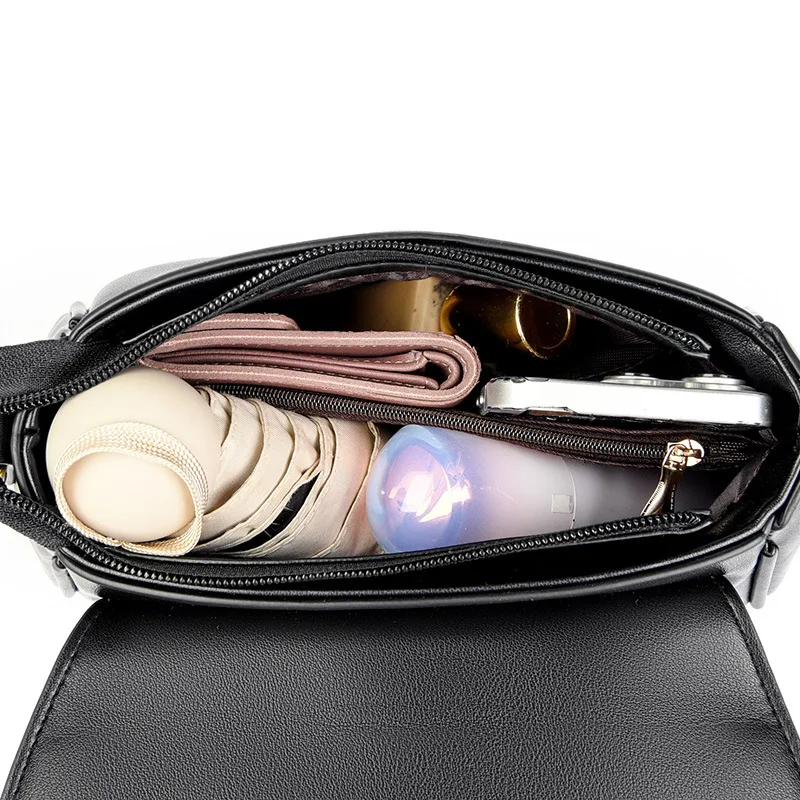 sac à main à la mode pour femmes, grande capacité, sac à bandoulière/à bandoulière simple en cuir souple, cadeau parfait, nouvelle collection 2025