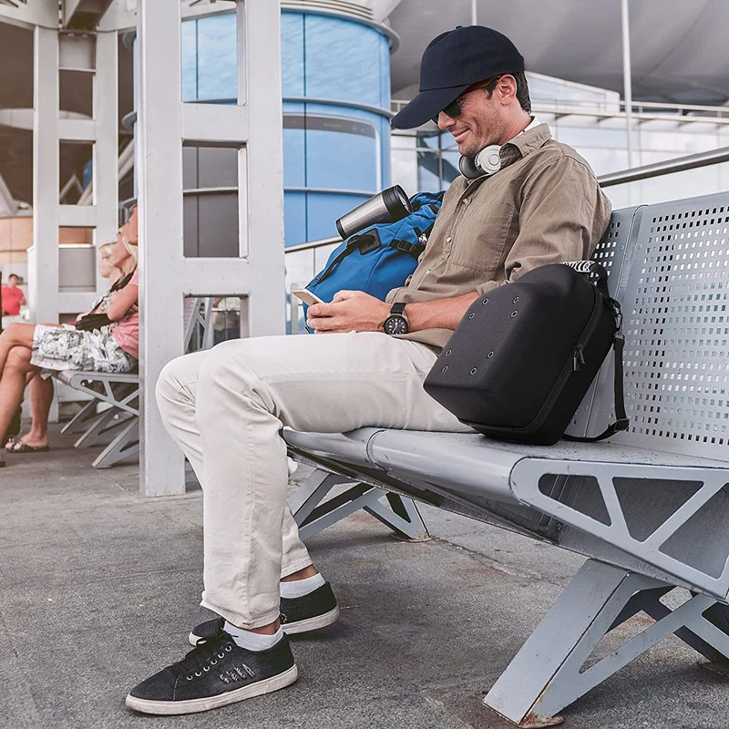 Étui de transport de chapeau de voyage en plein air portable, rangement de casquettes, coque rigide, boîte de protection de chapeau, étui de voyage, sac de transport de casquette de baseball