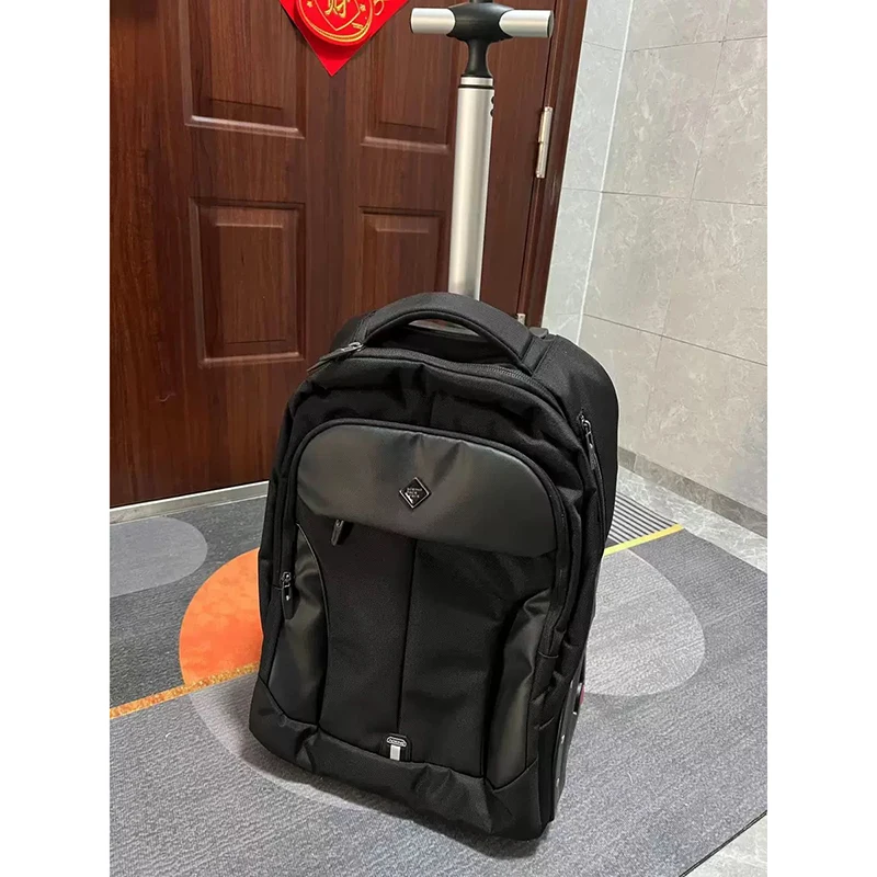 dernière marque mise à niveau valise trolley sac avec grande roue voyage sac à bandoulière nouveau voyage hommes/femmes bagage à main valise d'embarquement