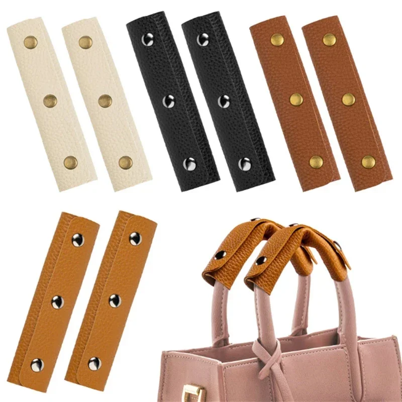 housse de poignée de bagage – protecteur de poignée en cuir souple, coussinet de bandoulière antidérapant pour valises et poussettes