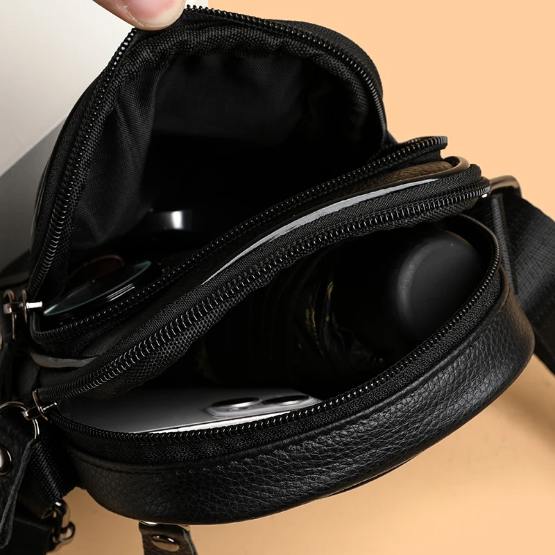 sacs à main décontractés en cuir véritable pour hommes, sacs à bandoulière pour hommes initiés, petits sacs à main, mode de haute qualité, 2024