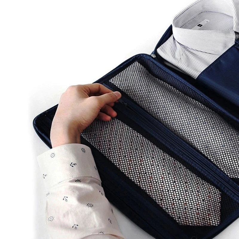 sacs de voyage en nylon pour hommes, pour chemise, organisateur d'emballage léger, cubes d'emballage de vêtements, valise à bagages, sac masculin