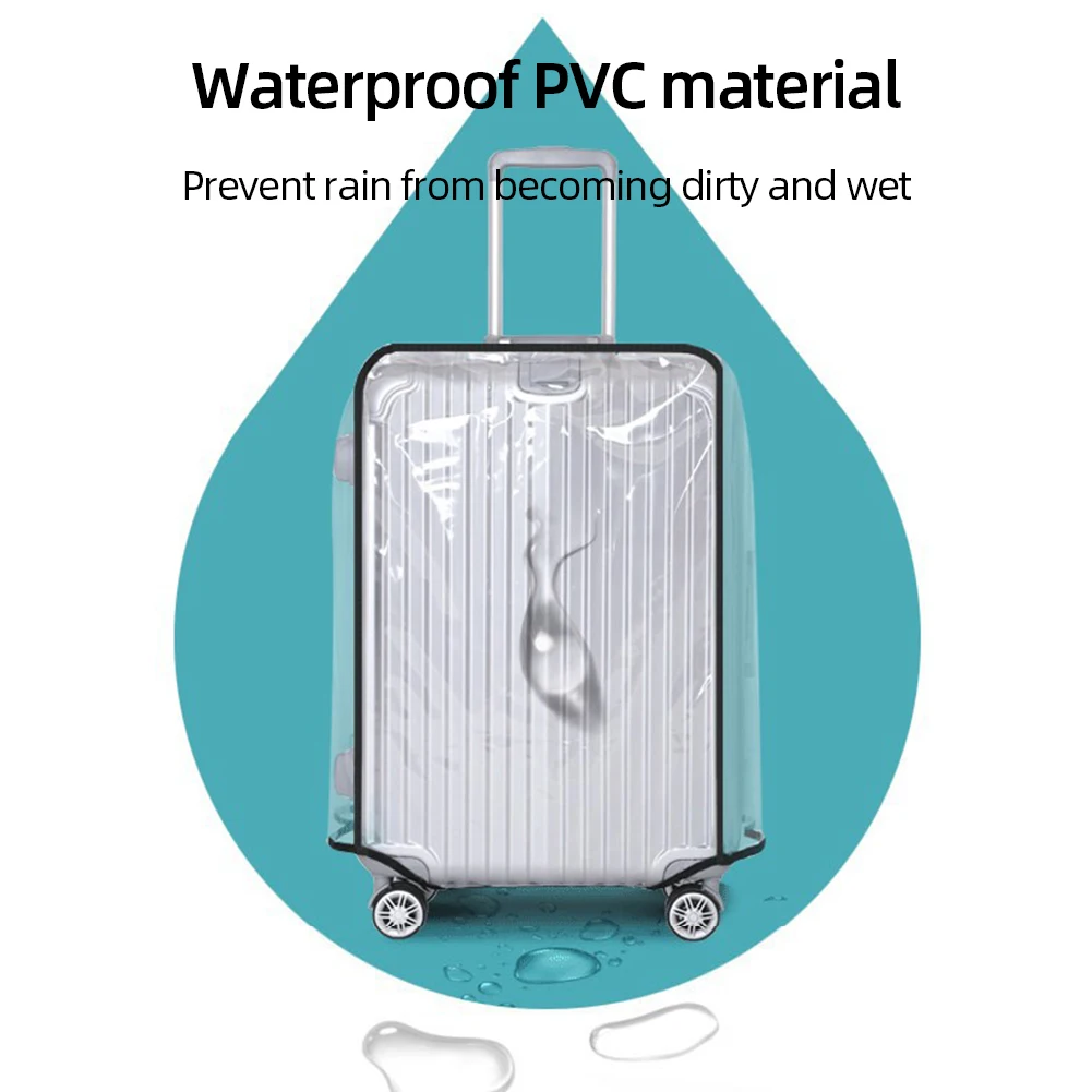 housse de protection transparente pour valise, 18 30 pouces, protection transparente pour bagages de voyage, boîtier de chariot étanche pour valise à roulettes