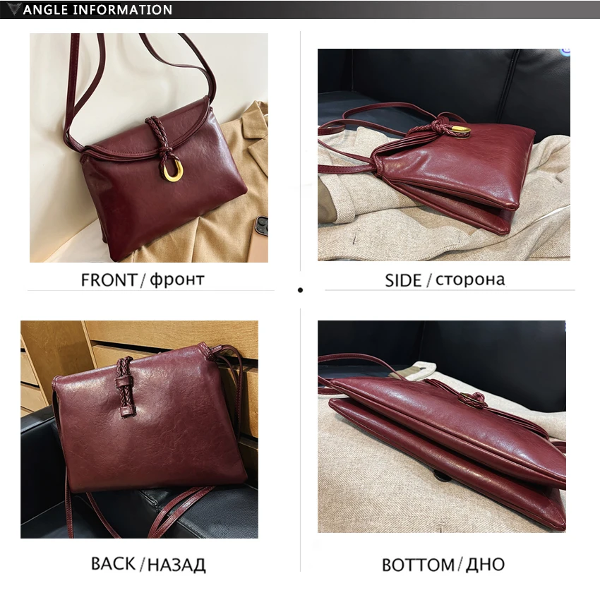 sac à bandoulière classique de styliste pour femmes, sac enveloppe en cuir tanné végétal, sac à main souple de grande capacité, nouveau sac à bandoulière de bureau