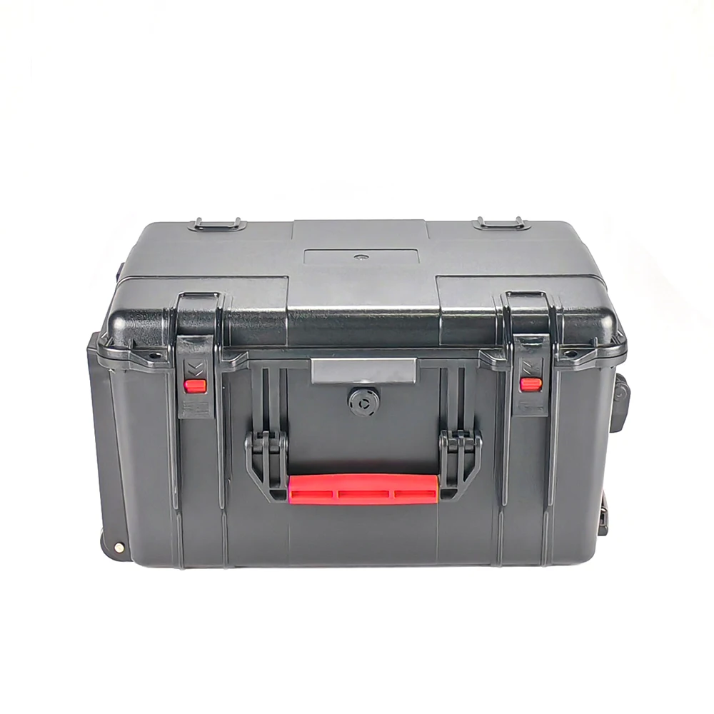 valise de sécurité abs robuste, mallette de chariot en plastique, équipement de protection, mallette à outils en plastique dur