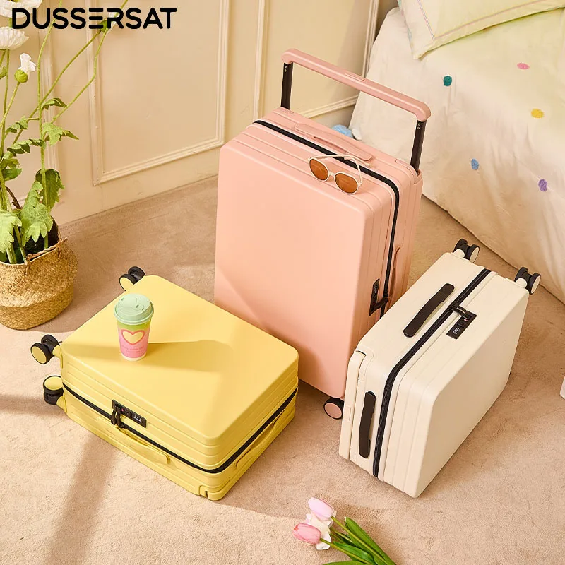 valise de voyage à poignée large – valise de chariot à bagages à main pour hommes et femmes 20 24 26 pouces – valise durable pour hommes et femmes