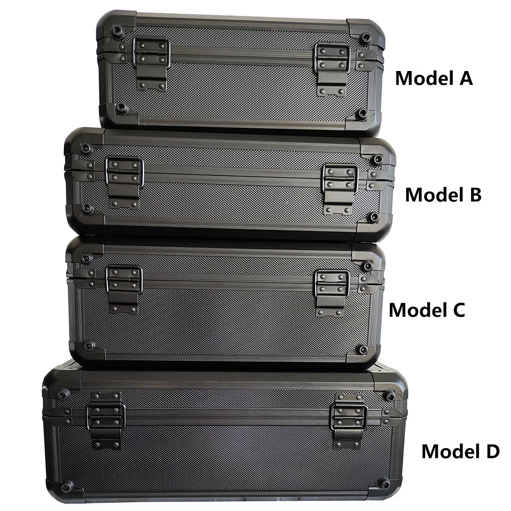 valise de rangement avec cadre en alliage d'aluminium, boîte de rangement avec éponge pour accessoires de caméra, microphone, centre commercial, outils de importateur rc
