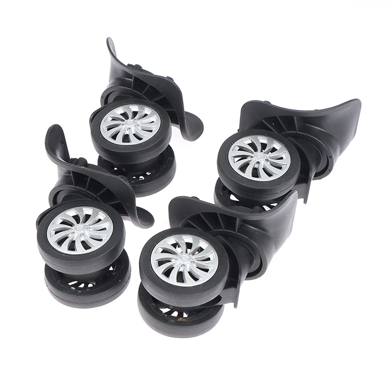 roue à bagages universelle pour valise, 4 pièces, roues pivotantes à 360 degrés, outils de roue de chariot