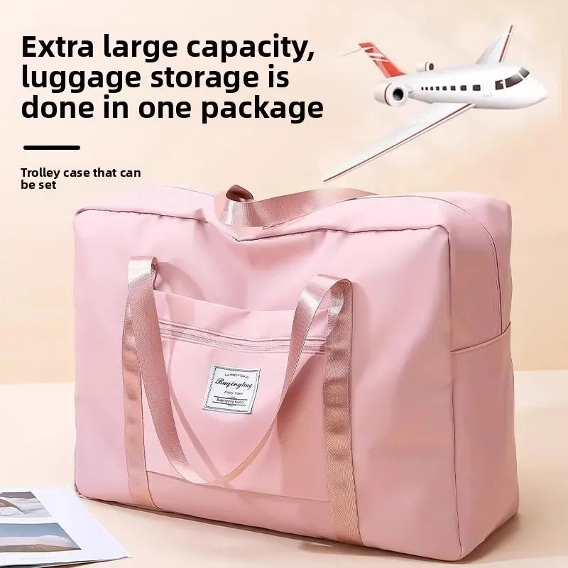 Sac de voyage multifonctionnel, sac d'enregistrement portatif, sac d'emballage de bagages de rentrée scolaire, sac de rangement de couverture mobile pour femmes enceintes D