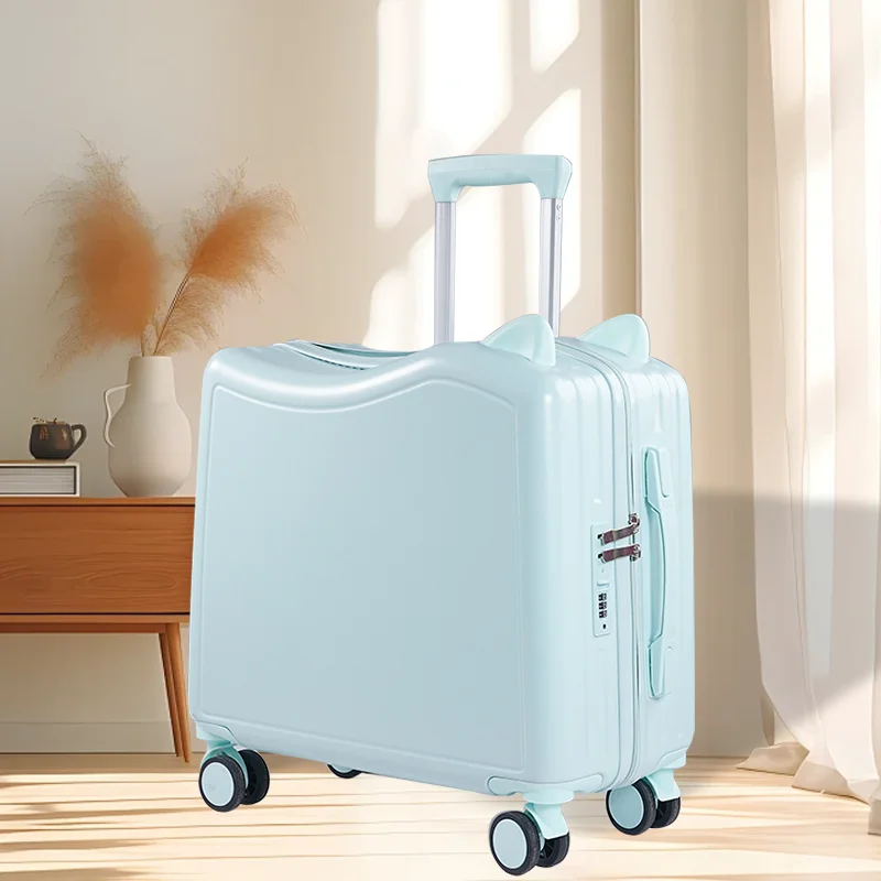 une valise pour enfant peut être utilisée comme valise portable pour fille pour monter un chariot combiné de 18 pouces
