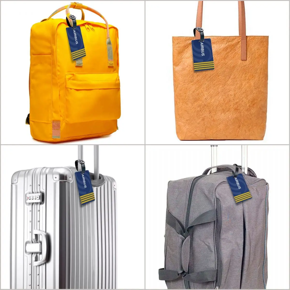 Étiquette de bagage personnalisée airbus fighter pilot, valise d'avion d'aviation, couverture de confidentialité des bagages, étiquette d'identification