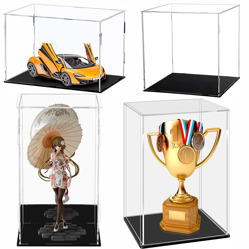 présentoir à collectionner de taille 75, boîte en acrylique transparent, vitrine de protection pour exposition, figurines d'action, organisation de jouets