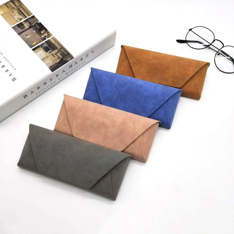 Juste en cuir PU pour lunettes de soleil pour hommes et femmes, étui souple portable pour poudres, accessoires pour lunettes, cadeau pour femme