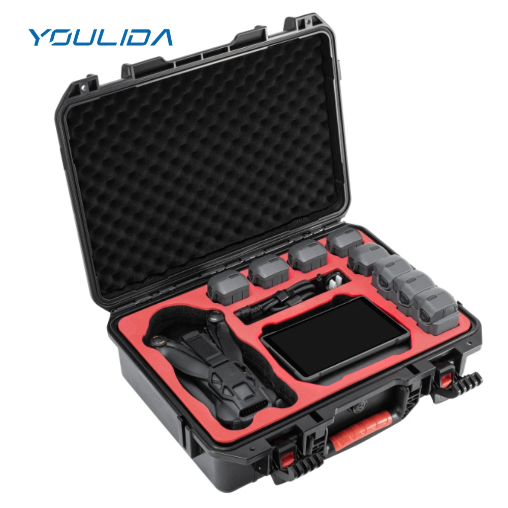 étui de transport pour drone dji mavic 4 pro, mallette de rangement de voyage de grande capacité, valise rigide et portable pour dji rc 2/ rc pro/ rc pro 2