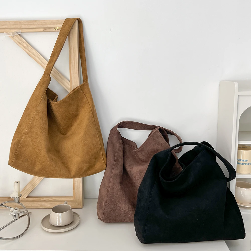 sac sous les bras en tissu tweed pour femme, sac à main solide, sac à main initié, grande capacité, décontracté, utilisation 03 et bureau, mode
