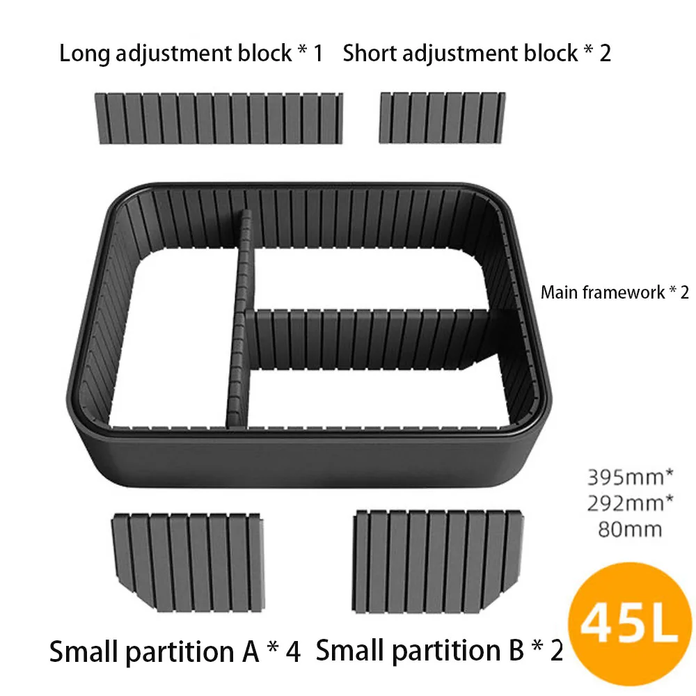 plaque d'isolation universelle pour coffre de bagages de moto, ensemble de panneaux de séparation pour bagages 36/45l, organisateur de voyage de moto, bricolage
