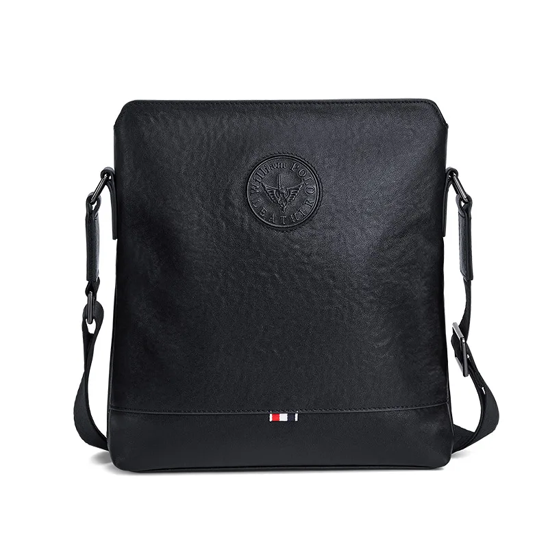 sac à bandoulière en cuir pour hommes, sac à dos décontracté à la mode, sac d'affaires multifonctionnel