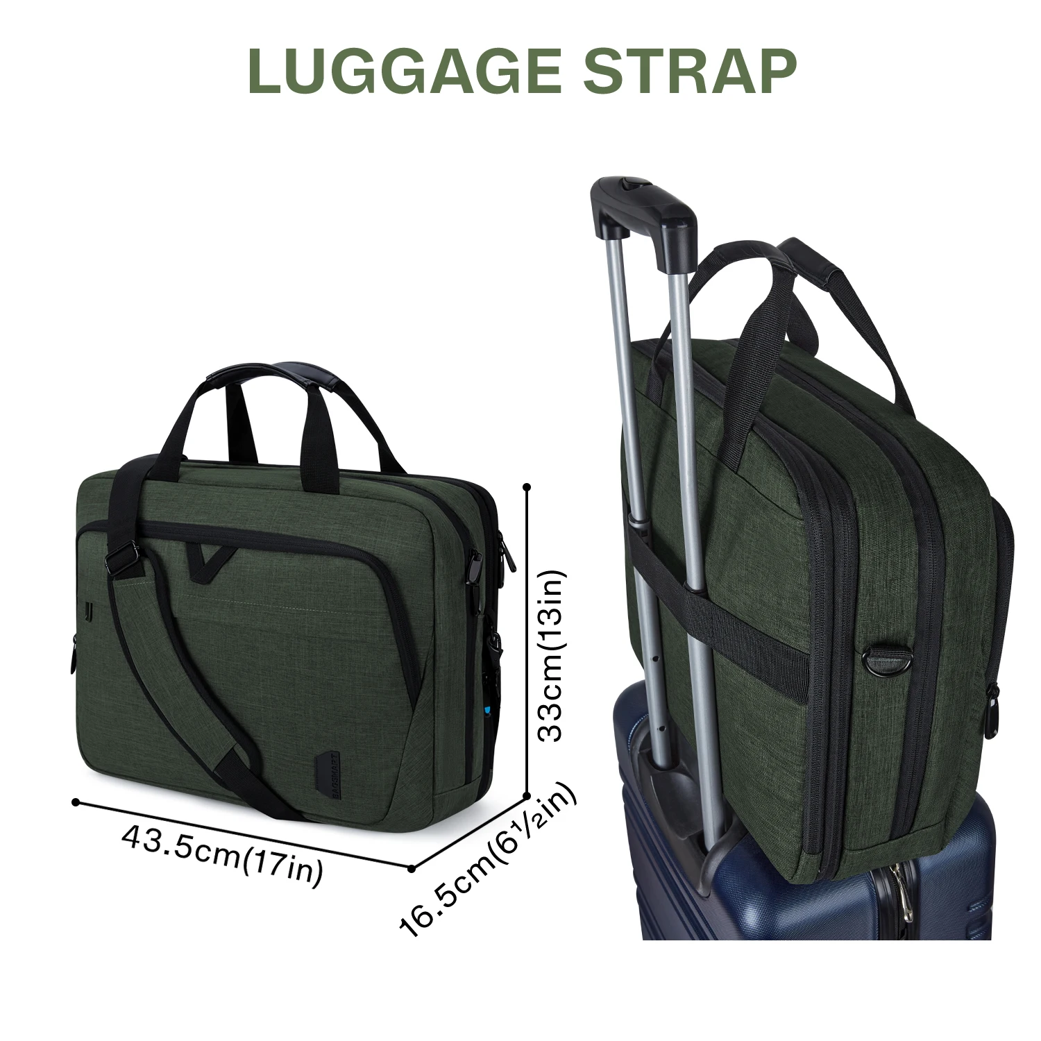 grand sac extensible pour ordinateur portable 17.3 pouces, sacoche étanche pour ordinateur intelligent, à bandoulière, sacoche pour ordinateur portable, porte documents antivol
