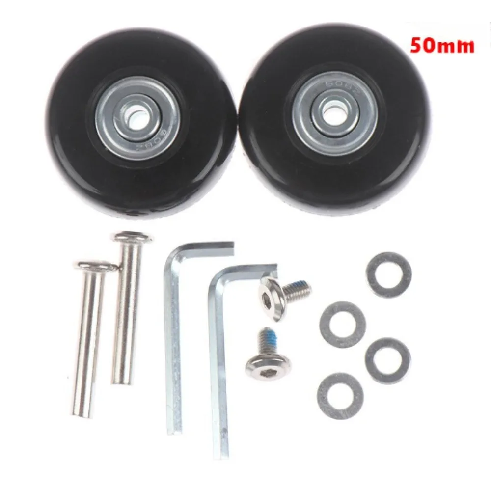 Roues de Bagages de Remplacement pour Valise, Patins à Roulettes, Réparation de Bagages, Degré d'Usure Silays euse, 50x18mm