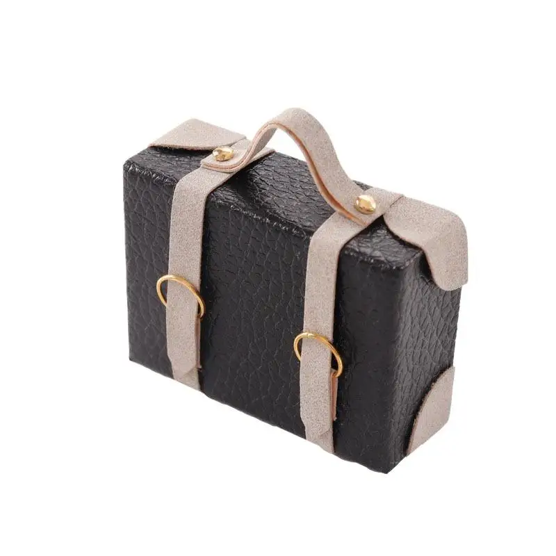mini valise et porte documents pour maison de poupée 1:12, décor de modèle miniature, accessoires de jouets pour maison de poupée
