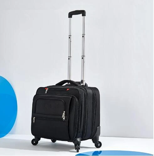 valise à roulettes oxford business trave pour hommes, taille de cabine, sacs à roulettes pour ordinateur portable, bagage à main, 18 pouces
