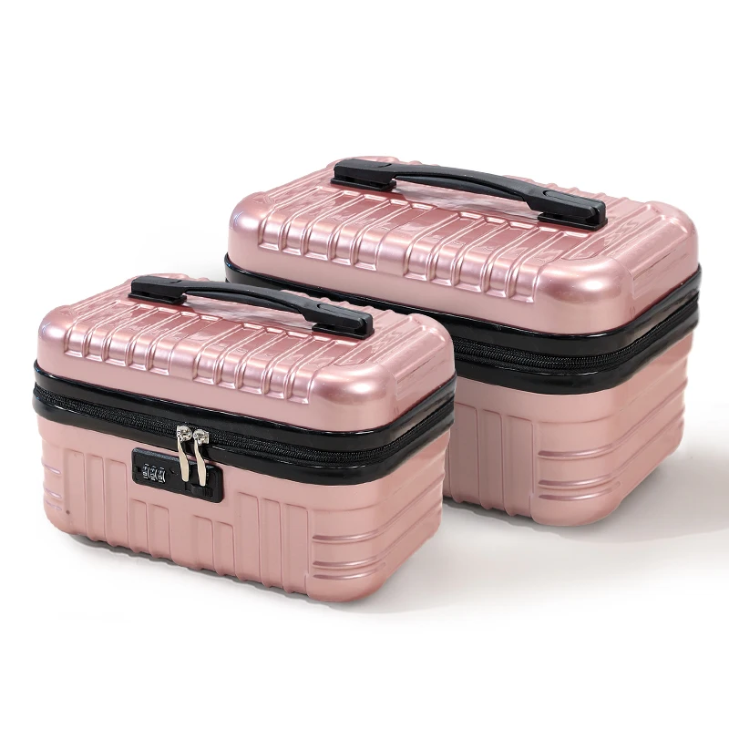 valise portable de 16 pouces, petit compartiment à bagages, sac de maquillage, boîte de rangement, boîte de voyage, valise légère et portable de 18 pouces
