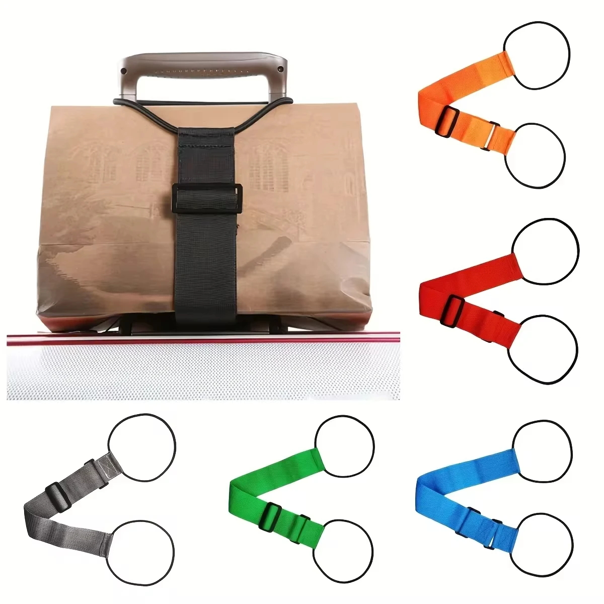 Sangle élastique pour bagages, sangle polyvalente et réutilisable, ceinture de transport réglable, sangle de sécurité pour voyage, accessoires de valise simples