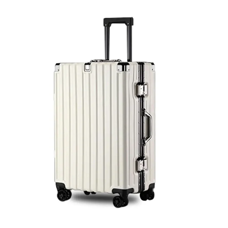 valise de grande capacité, sac de voyage à roulettes universel, chariot d'embarquement léger, bagages, cadre en aluminium 20/30 pouces