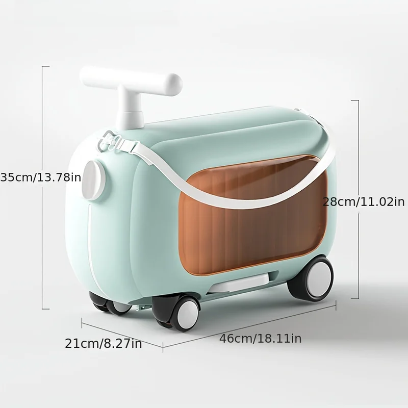 Valise de marche pour enfants, peut monter deux en un, pour garçons et filles, peut être vérifiée dans une valise de rangement légère, bagages de voyage