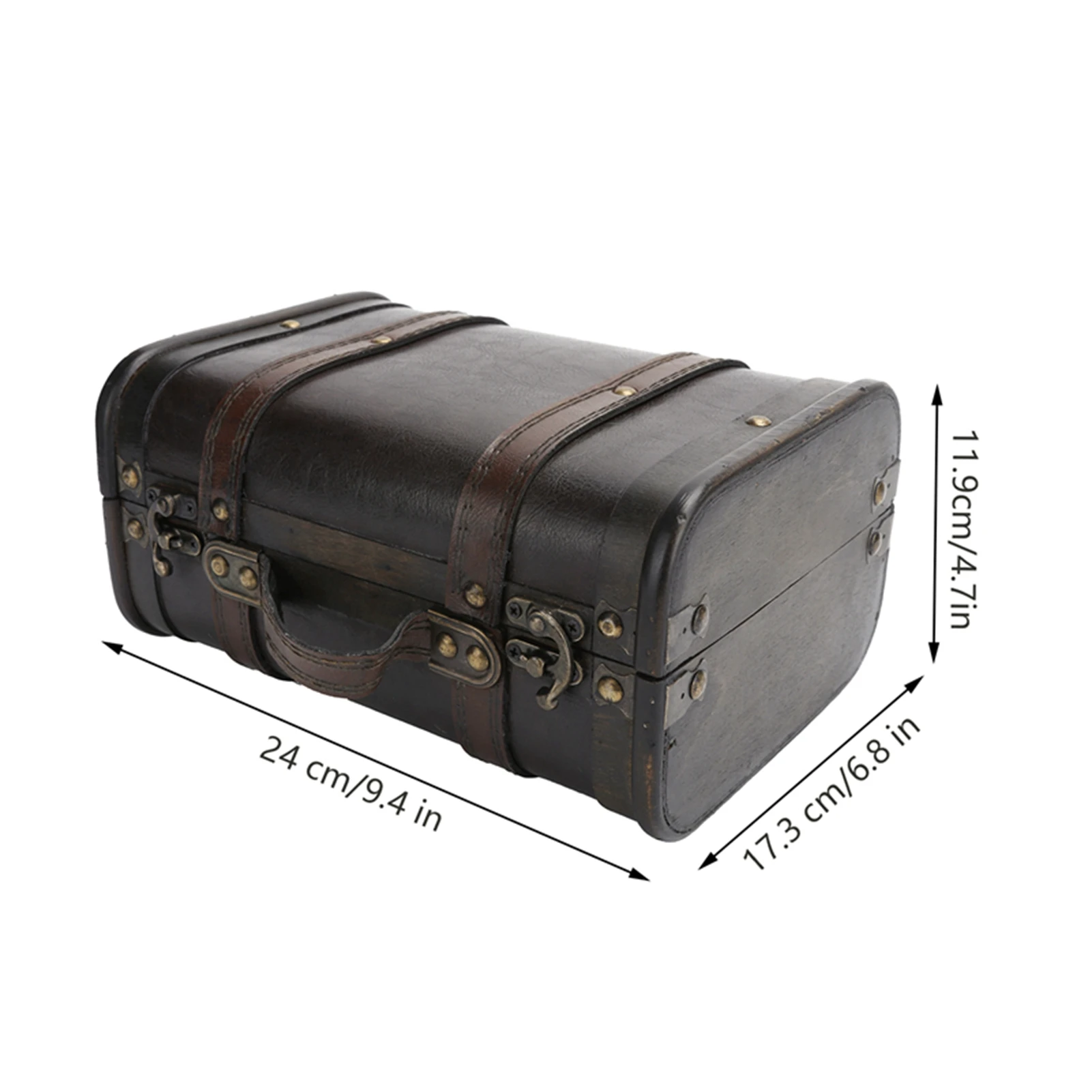 valise de rangement en bois rétro, décoration de studio, vitrine, accessoires de photographie