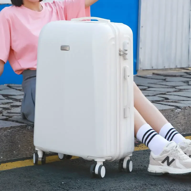 valise de voyage sur roues universelles silencieuses, ensemble de bagages à roulettes abs + pc, bagage à main 20 pouces, sac cosmétique, sacs à bagages à fermeture éclair