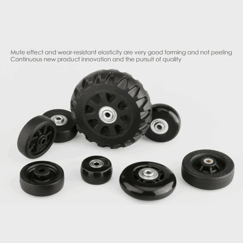 roues de remplacement de valise à roulettes flexibles, 1 pièce