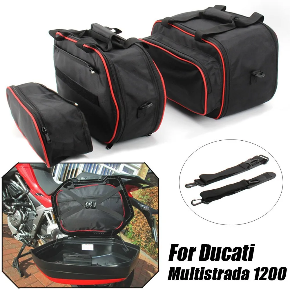 Sac à bagages pour moto Ducati Multistrada 1200 à partir de 2015 1260/950 S à partir de 2017, sacs de rangement de voyage, boîte latérale, sacoche intérieure