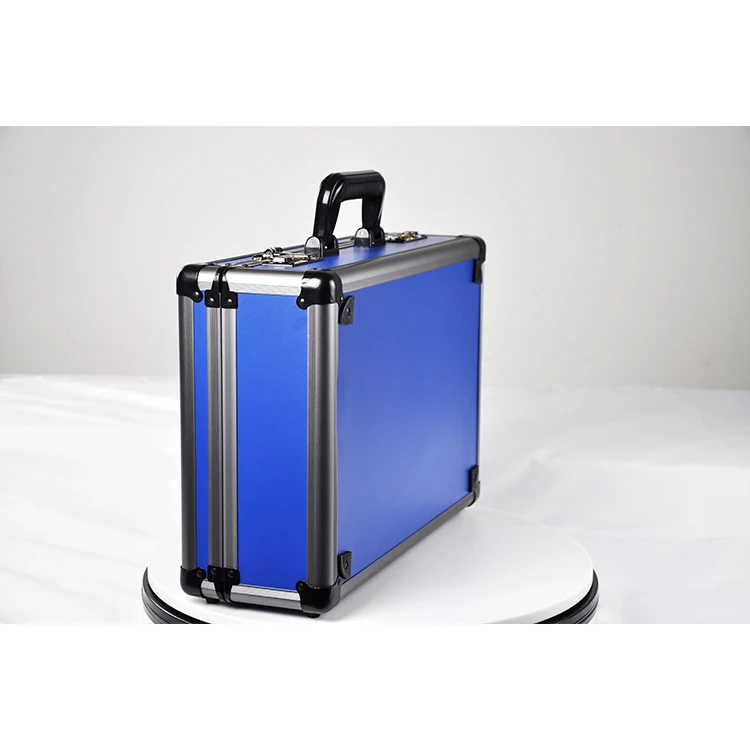 Boîte à outils de rangement de matériel en aluminium, valise de transport
