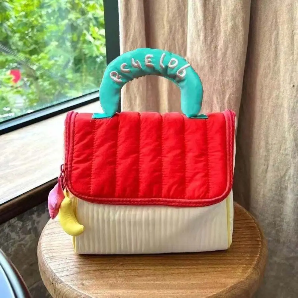 sac de maquillage de cabine mignon de grande capacité, étui à cosmétiques portatif en forme de maison kawaii, étui de rangement à fermeture éclair, sac de rangement portable