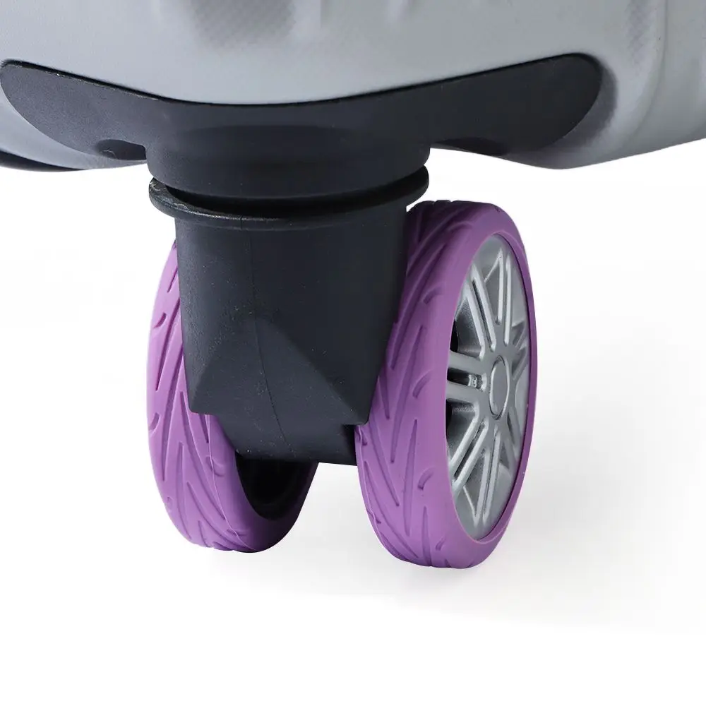 housse de protection pour roues de valise en silicone, 4/8 pièces/ensemble, roulettes pour bagages de voyage, chaussures avec son silencieux, réduit le bruit, boîte à chariot