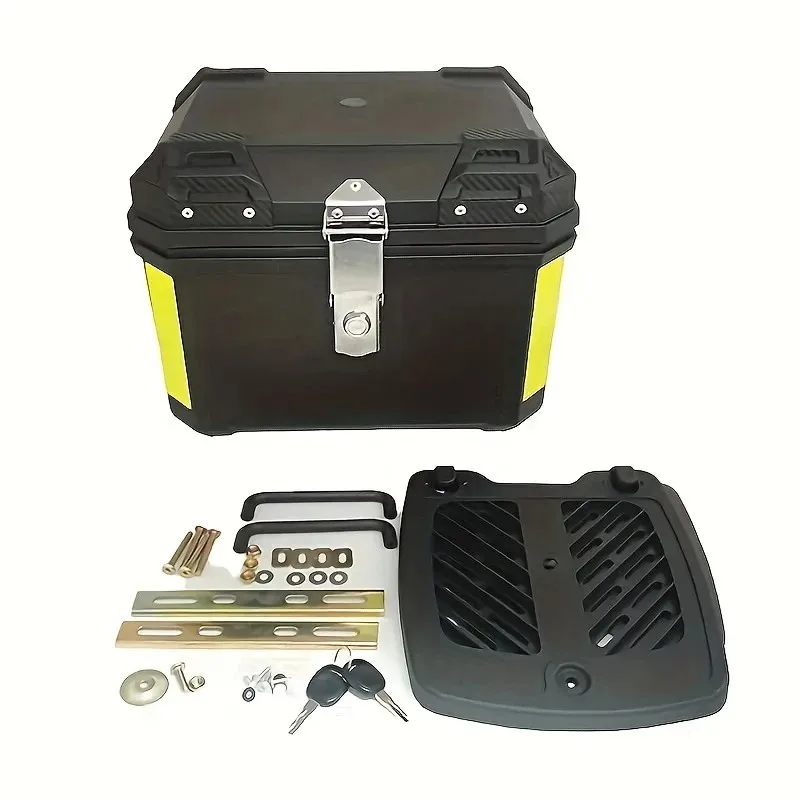 1 ensemble de bagages de moto pour coffre de moto, casques de rangement de grande capacité 45l, accessoires de moto adaptés aux voyages