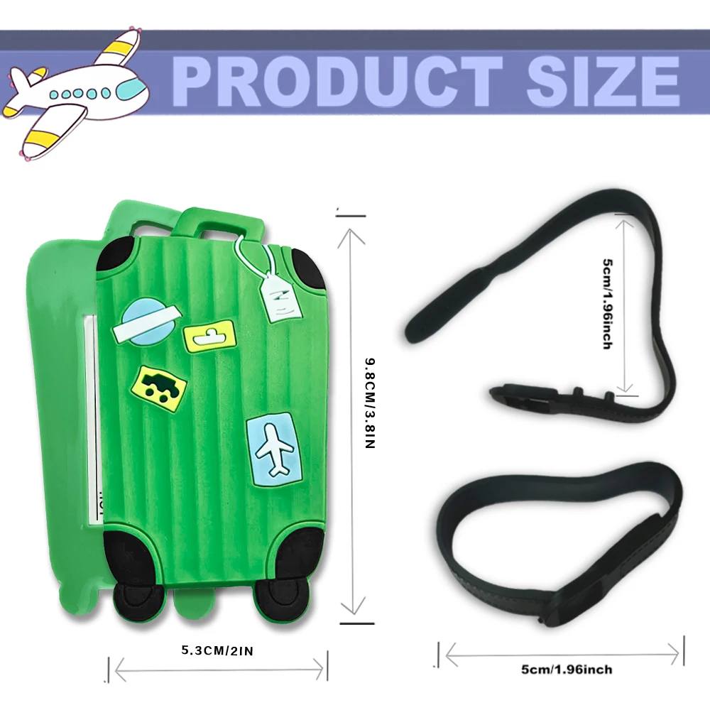 Étiquette de bagage anti perte multifonctionnelle : durable, confidentialité protégée, étanche et compatible avec les passages d'embarquement
