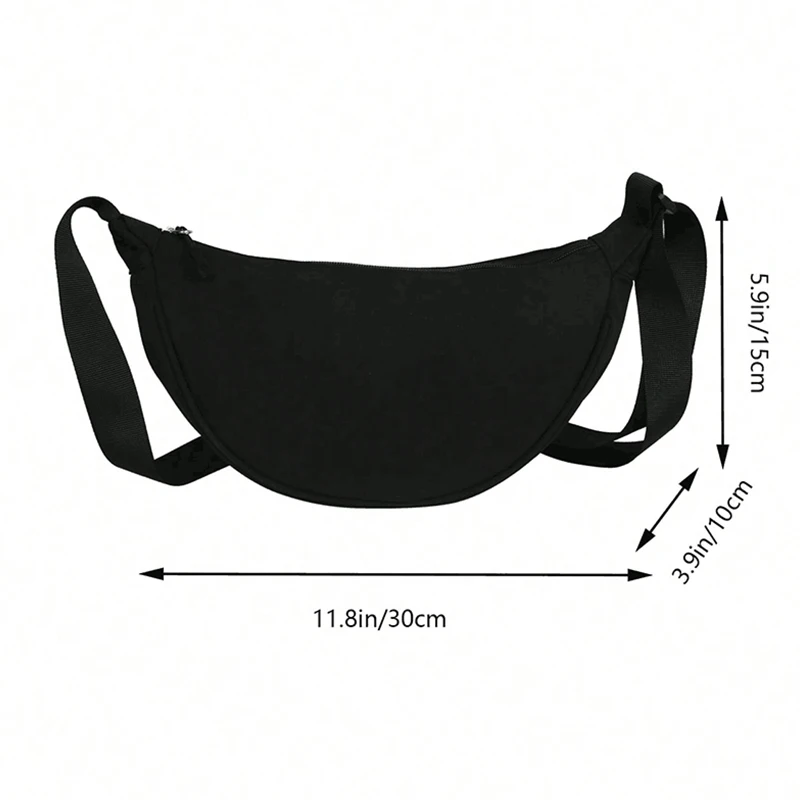 sac pour femme – un sac en nylon de forme ronde avec une bandoulière, adapté aux voyages, à l'école ou au shopping.