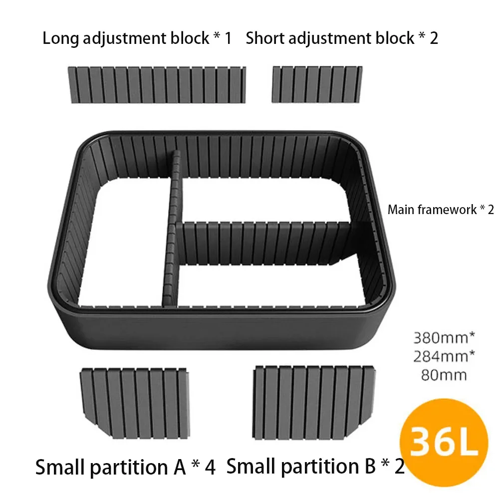 plaque d'isolation universelle pour coffre de bagages de moto, ensemble de panneaux de séparation pour bagages 36/45l, organisateur de voyage de moto, bricolage