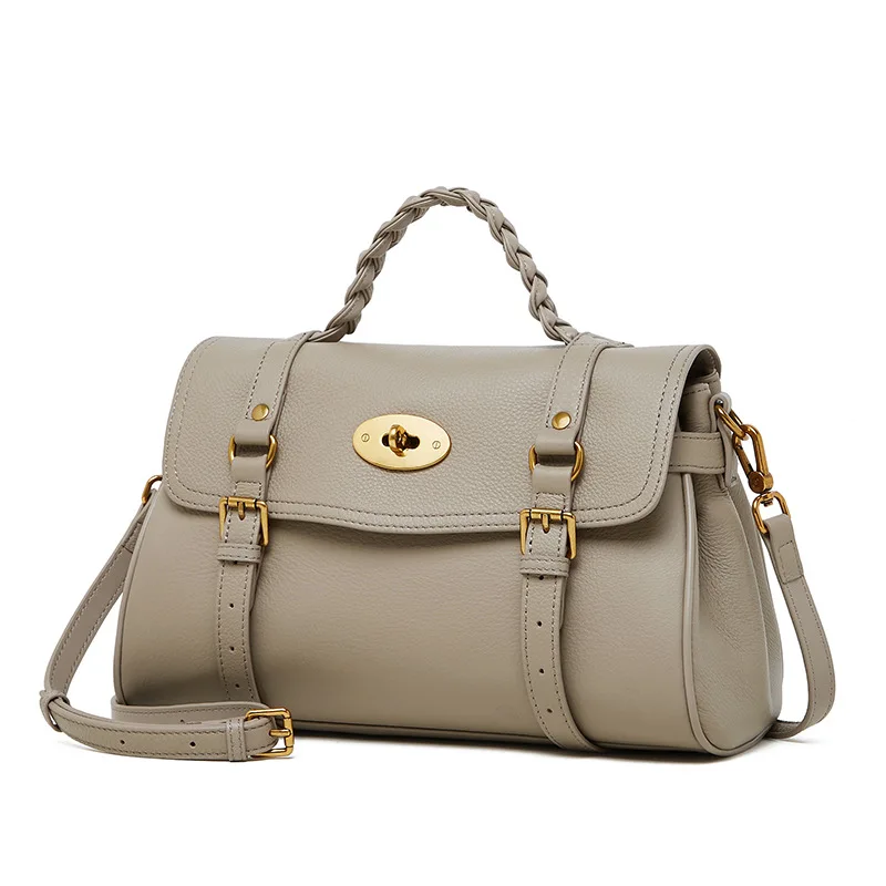 sac à main de luxe en cuir véritable pour femmes, sac à bandoulière de bonne qualité en cuir de vache, sacs à bandoulière boston, nouvelle collection
